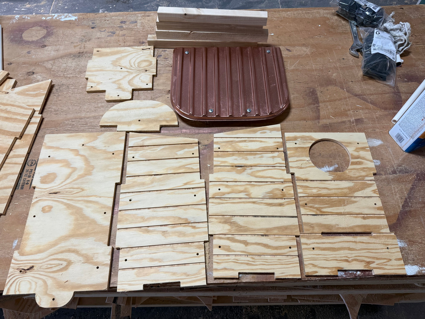 Owl House Kit | Screech Owl Nesting Box | DIY Wooden Owl House | Weatherproof Owl Box Kit | Easy Assembly Birdhouse Kit